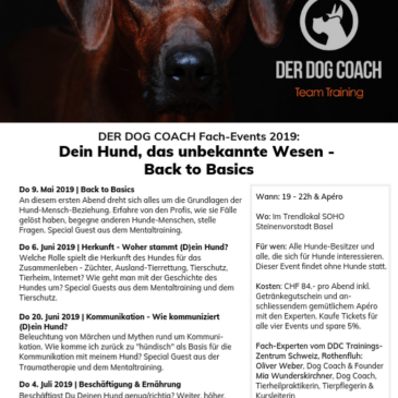 20. Juni 2019 | Event zum Thema Kommunikation – auch  für Menschen mit Angst vor Hunden geeignet